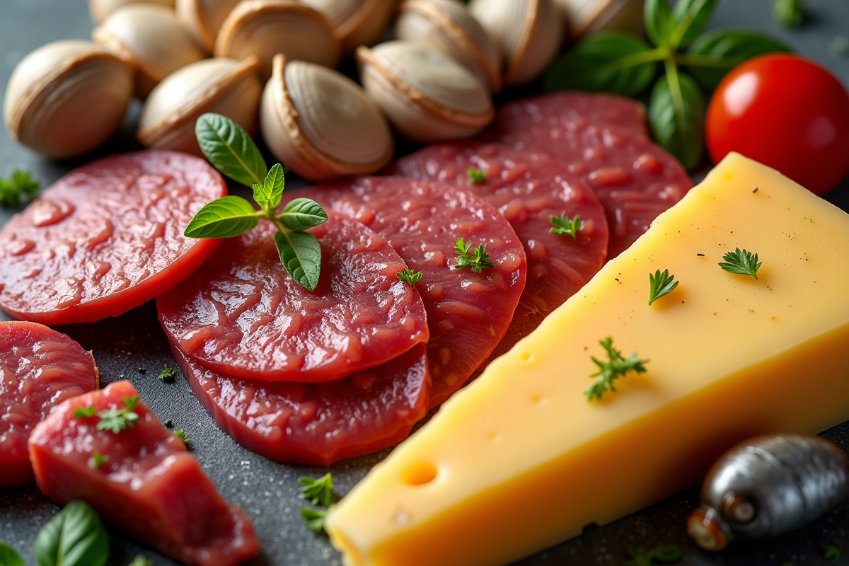 Aliments riches en vitamine B12 comme sardines et foie