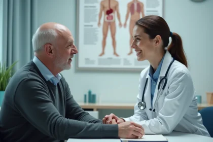 Adulte consultant un gastroentérologue pour des troubles digestifs, selles mousseuses et douleurs abdominales