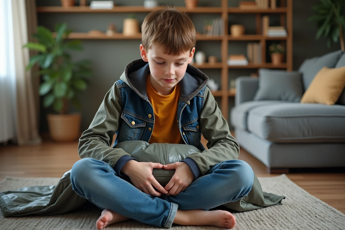 Adolescent en intérieur s