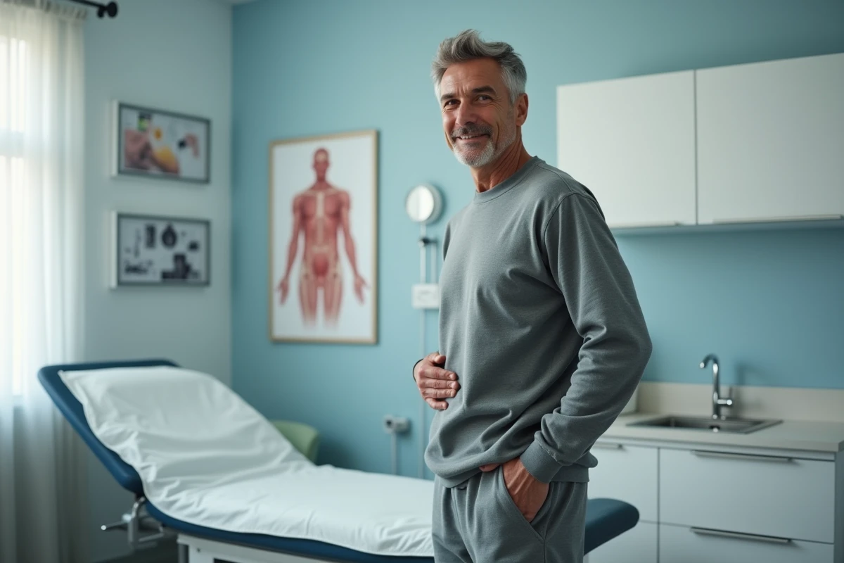 Homme en tenue décontractée dans une salle d